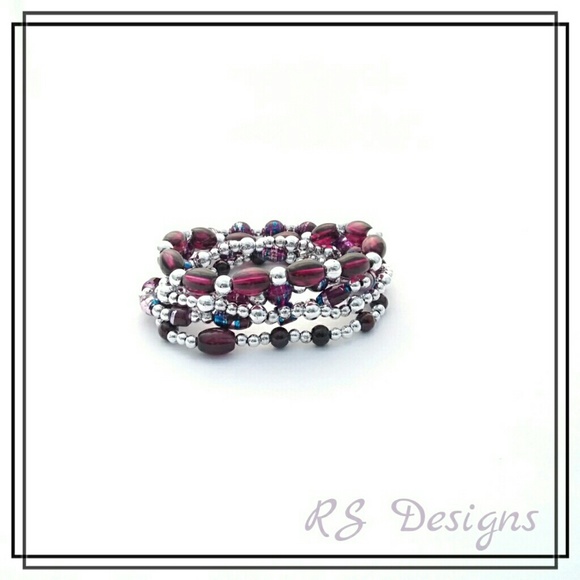 Purple 'No Snag' Bracelet Set - Picture 3 of 4