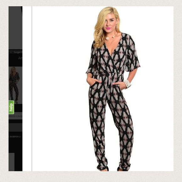 Chiffony one piece pants jumper. 2xHP🎉 Smalls. - Picture 2 of 4