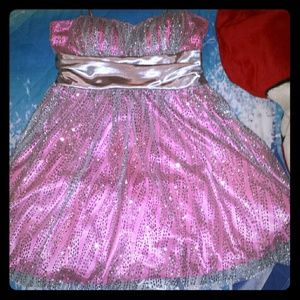 Pink Sparkly Prom dress by B:Smart