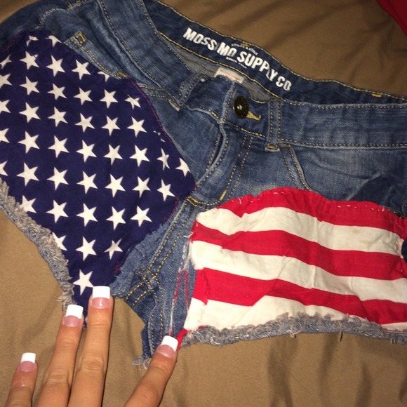American flag shorts