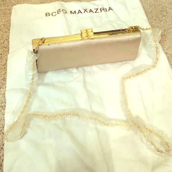 BCBG Handbags - Authentic BCBG MAXAZRIA Gold Clutch