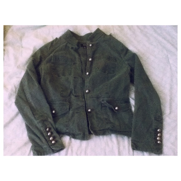 Green utility jacket