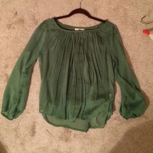 Green YA blouse