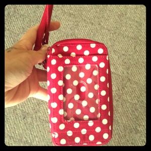 Cell phone pouch/ID holder/wristlet