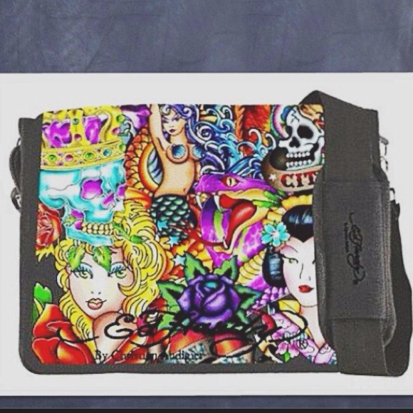 Ed Hardy Handbags - Discontinued Ed Hardy Messenger/Laptop Bag