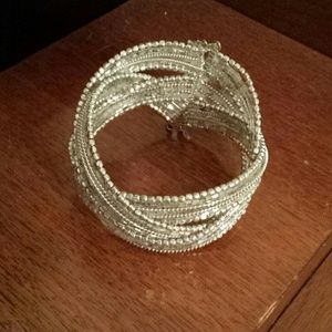 Beaded cuff bracelet