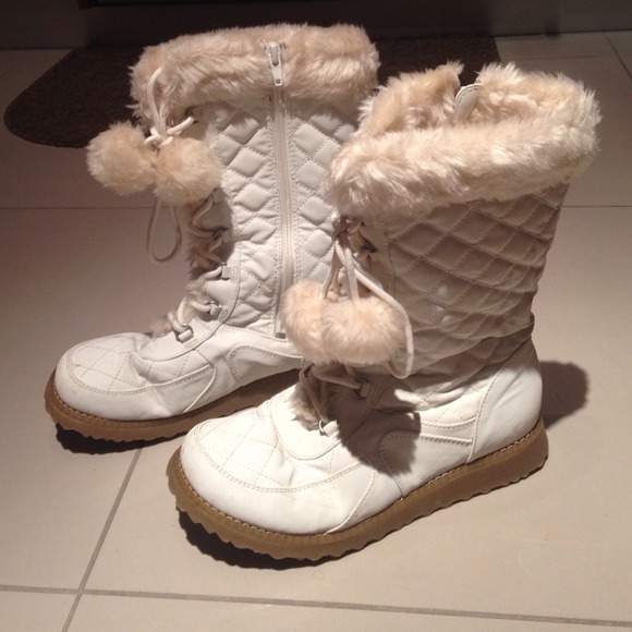 White Winter Boots