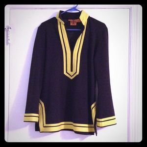 Classic navy and yellow tunic