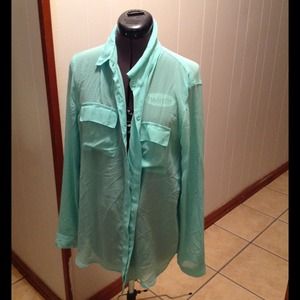 Mint Green Blouse Shirt