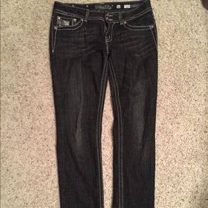 Miss Me skinny black jeans size 32