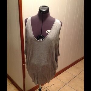 Oversized Off-Shoulders Tunic Shirt