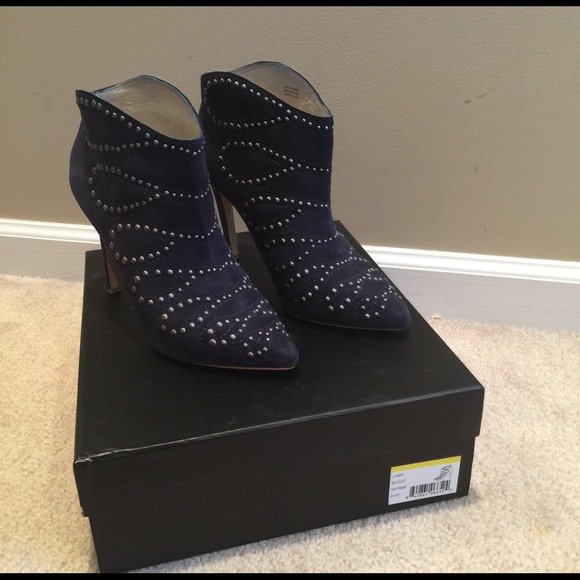 Joe's Jeans Scout Navy Suede booties Sz 9.5b_SOLD_