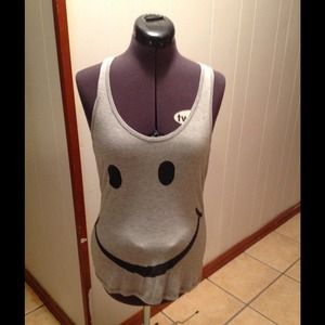 Be Happy Smiley Shirt Tank