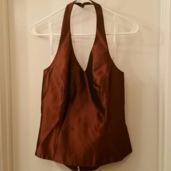 Bronze halter top