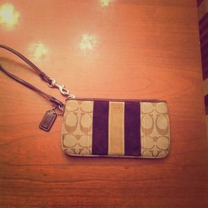 Coach Signature Wristlet