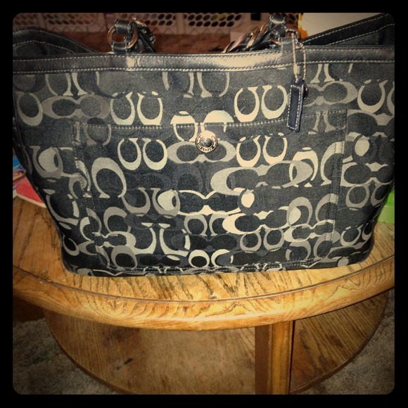 Black coach diaper bag!
