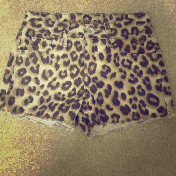Animal print shorts