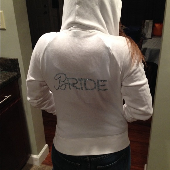 VS bride rhinestone hoodie