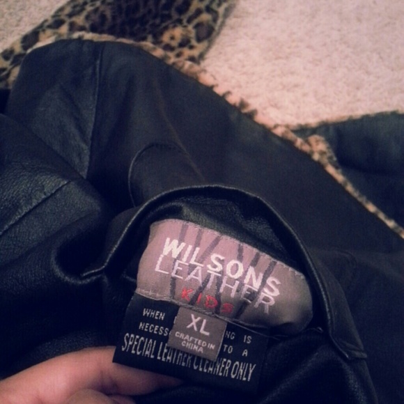 Wilson's Leather Leather & Leopard print Coat - Picture 3 of 4