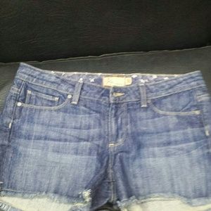 Designer Paige Premium denim cut of shorts