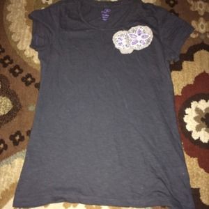 Gray Beaded Shirt ▪️💜▫️