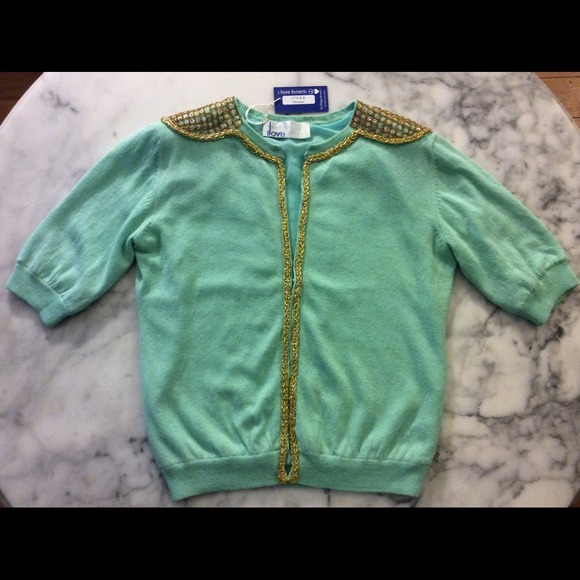 ❌SOLD❌ HP!⭐️Anthropologie Star Sprinkled Cardi - Picture 2 of 4