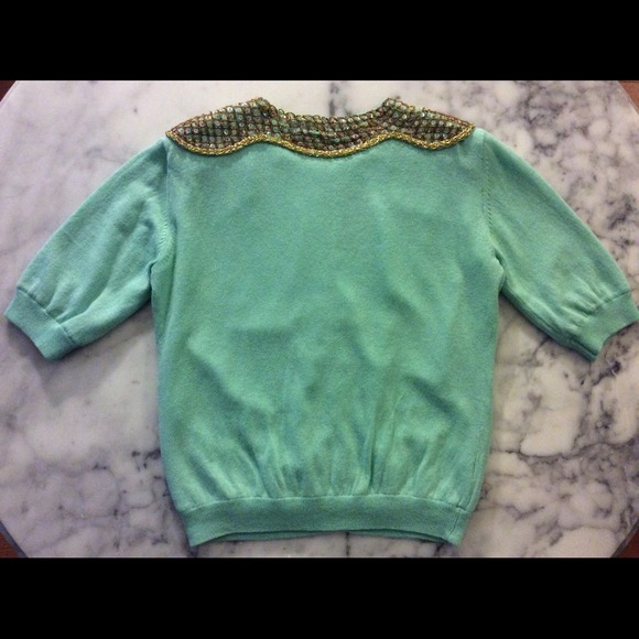❌SOLD❌ HP!⭐️Anthropologie Star Sprinkled Cardi - Picture 4 of 4