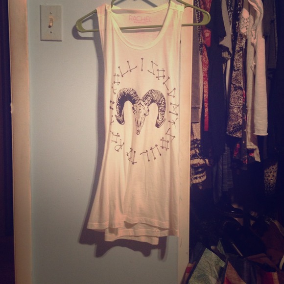 Rachel Roy white tank NWOT and mermaid tee bundle