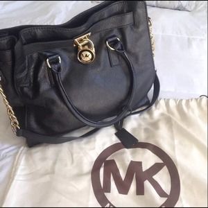 Large Black Michael Kors Hamilton bag