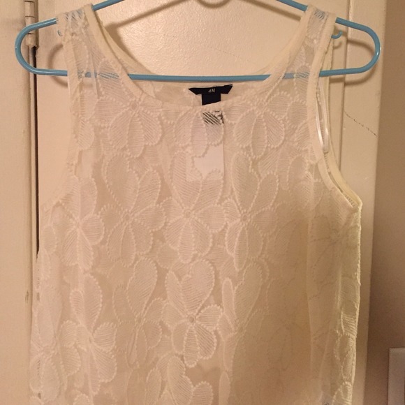 H&M floral open back tank top!! New!! - Picture 2 of 3