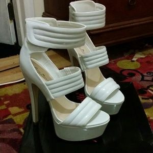 White pumps