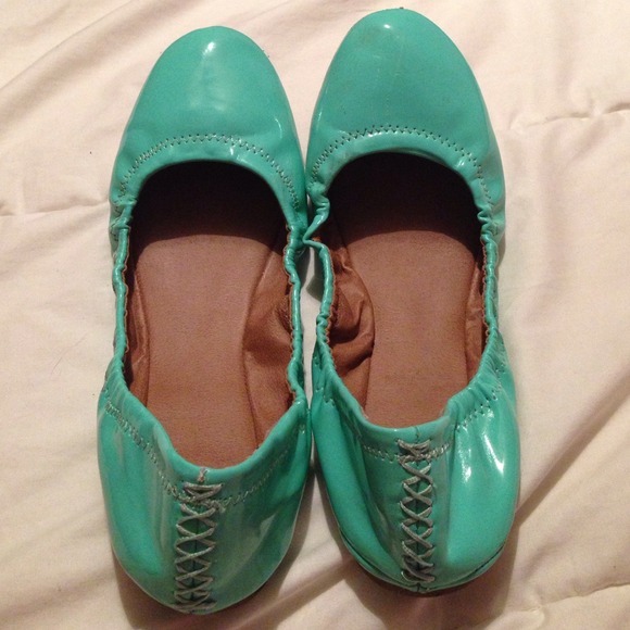 Mint green Lucky Brand flats
