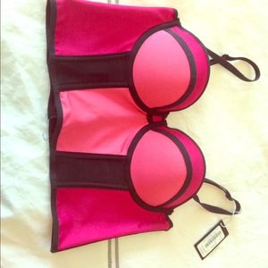 Bebe Celine Long Line Bra Size Small