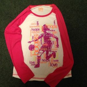 Long sleeve justice basketball shirt