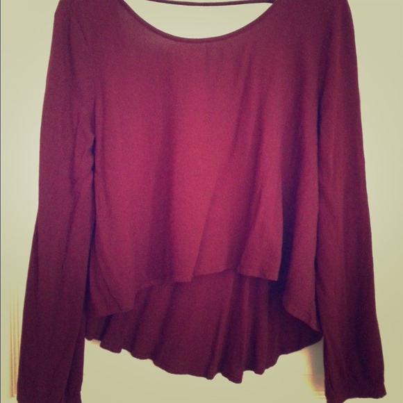 Lush Burgundy crop top