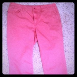 Salmon color jeans