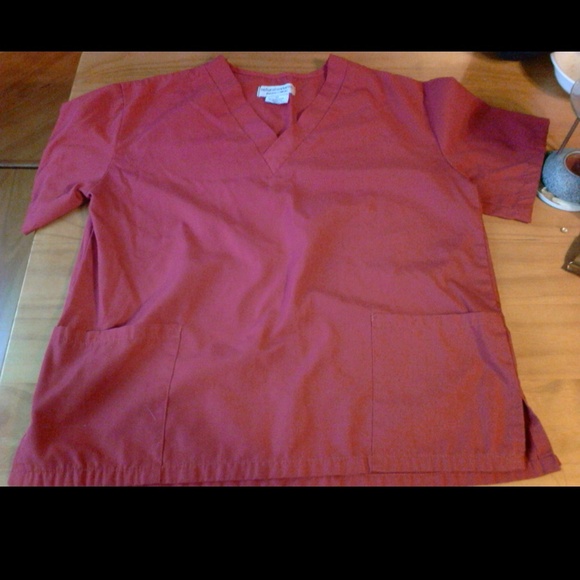 Red scrub set