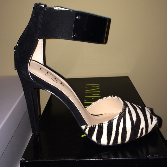 Zebra Peep Toe Shoe