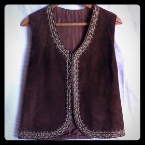 🎄 VINTAGE SEUEDE VEST 🎄
