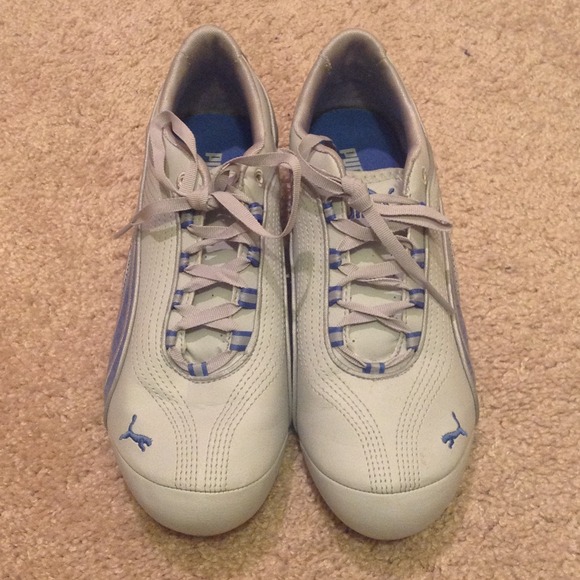 White and blue pumas