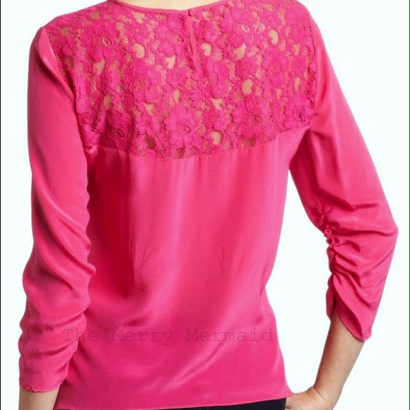 BCBG MaxAzia hot pink blouse - Picture 3 of 4