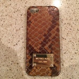 Authentic Michael Kors Leather IPhone 5/5s Case