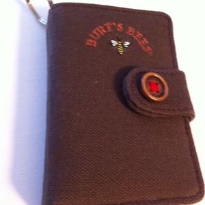 Cute Burt's Bees key wallet holds ID&chapstick