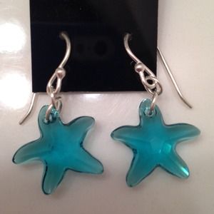 Sterling Silver Starfish Earrings