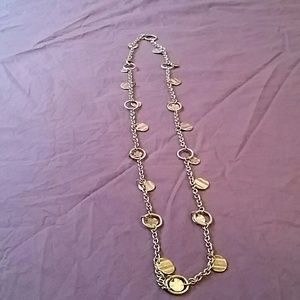 Bronze colored long necklace