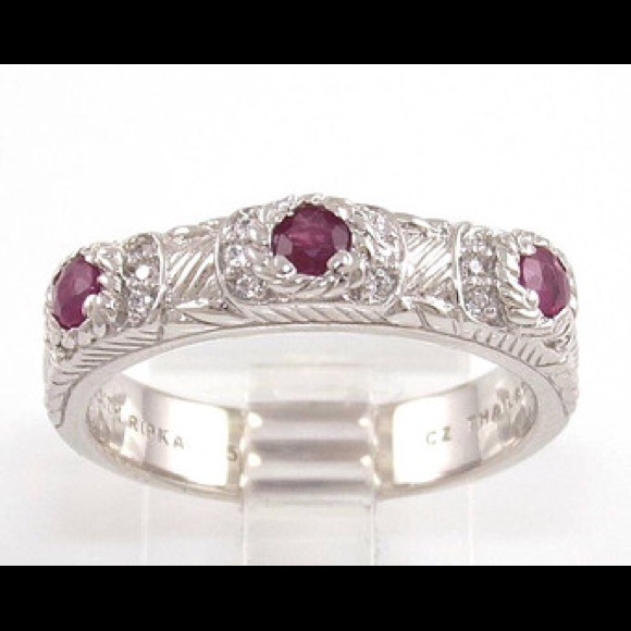 Judith Ripka sterling silver ring