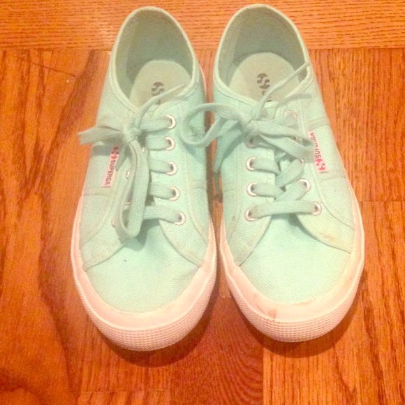 superga flatform mint