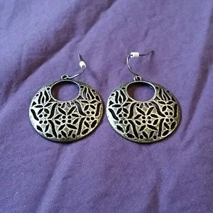 Bronze colored earrings