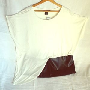 🎶 DOLMAN FAUX LEATHER TOP 🎶