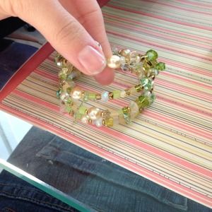 Green Beaded Bracelet